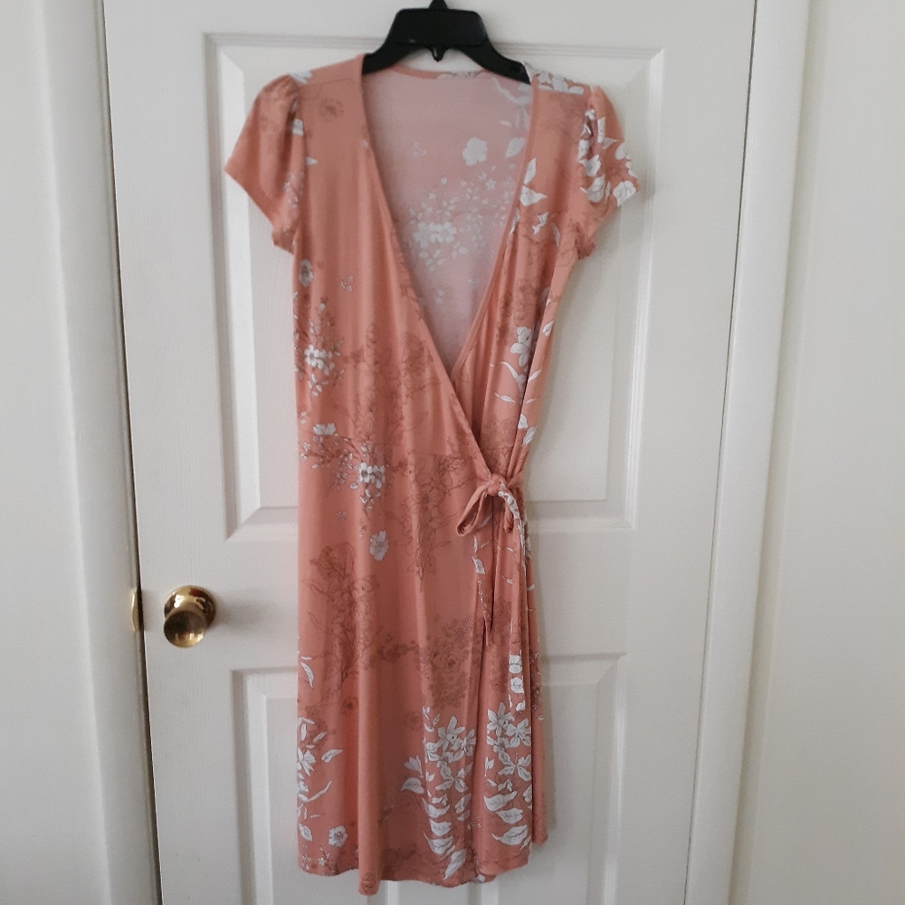 Foral wrap dress